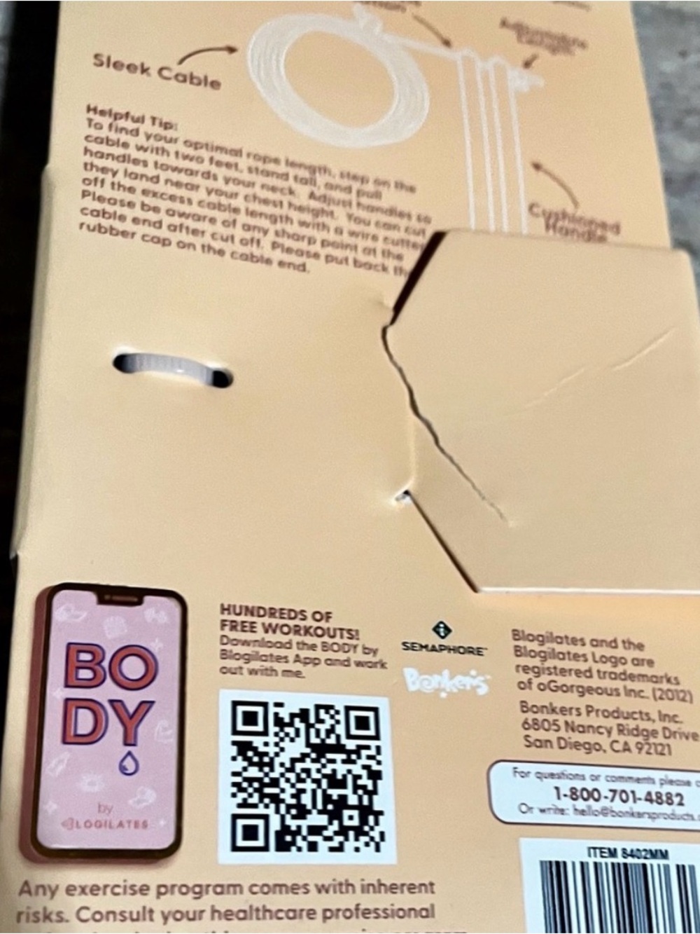 Blogilates Premium Jump Rope in Brown - Picture 8 of 10